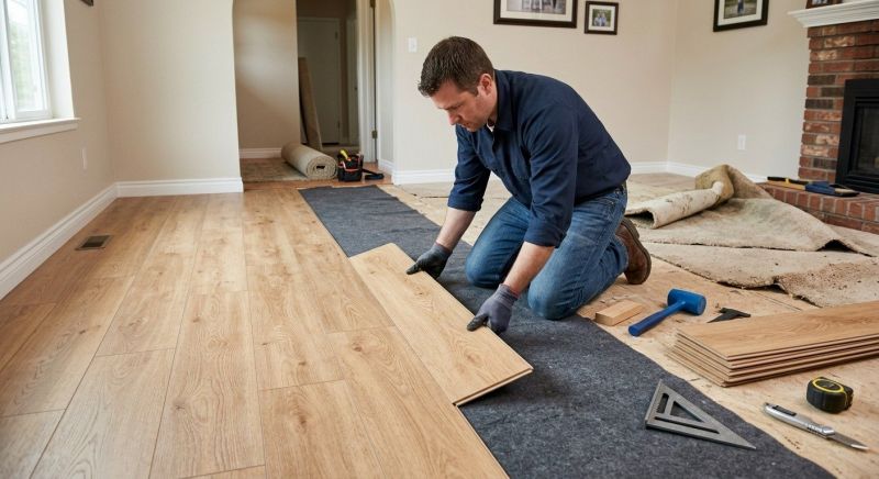 Laminate Floor Remodeling in Overland Park, KS