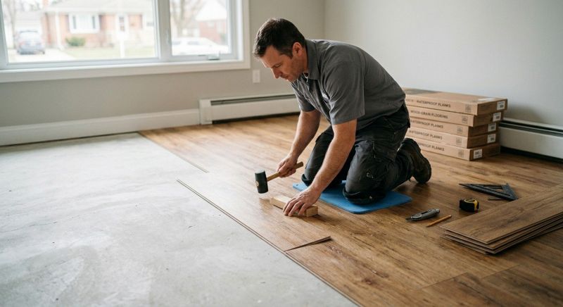 Linoleum Floor Installation in Lansing, KS