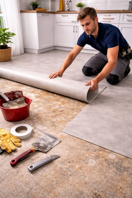 Linoleum Floor Installation in Shawnee, KS