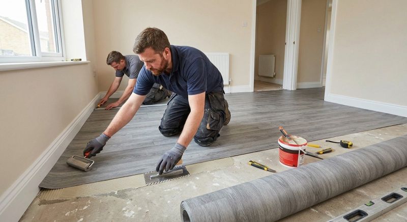 Sheet Linoleum Installation in Cass County, MO