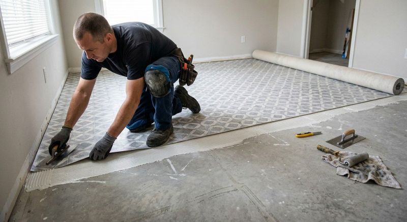Sheet Linoleum Installation in De Soto, KS