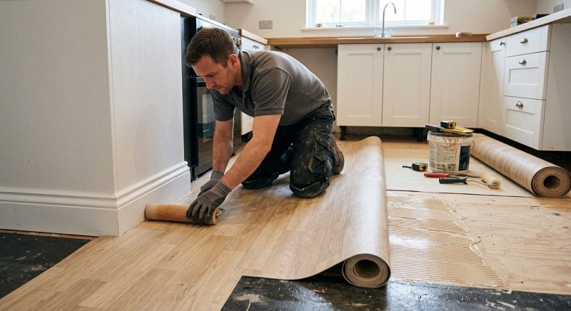 Sheet Linoleum Installation in Johnson County, KS
