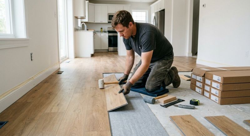 Vinyl Plank Floor Installation in Overland Park, KS